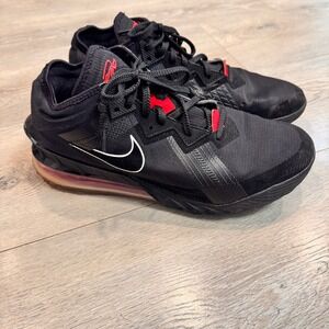 Nike LeBron 18 Low‎ Bred Mens Basketball Shoes Black Red Size 12